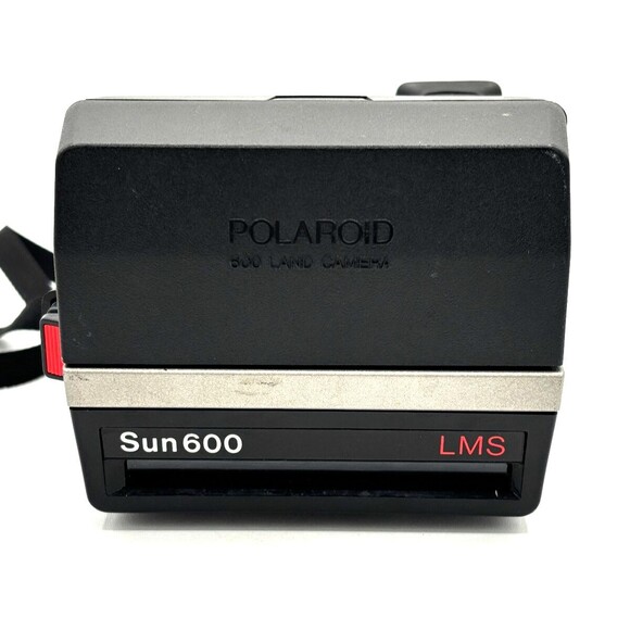 Vintage Polaroid Sun 600 LMS Instant Film Flash Land Camera W/Strap Tested Works